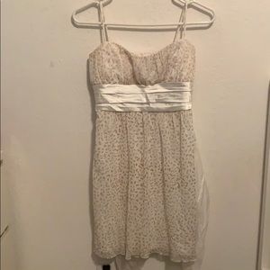 Gold and white Dress